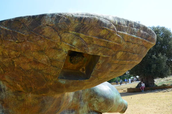 Estatua Área Arqueológica Agrigento — Foto de Stock