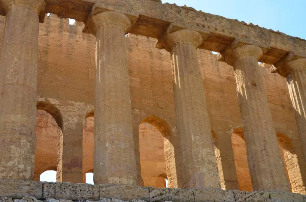 Antik Konkordiya Tapınağı Agrigento Sicilya Talya — Stok fotoğraf