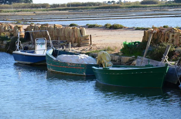 Célèbre Saline Trapani Sicile — Photo