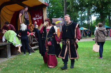 Marburg, Almanya - eski Mittelalterlicher Markt