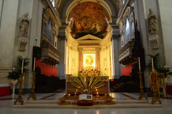 Palermo Katedrális Belseje Szicília — Stock Fotó