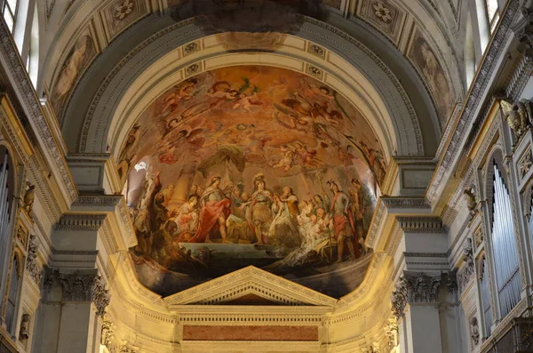 Interior Catedral Palermo Sicilia — Foto de Stock