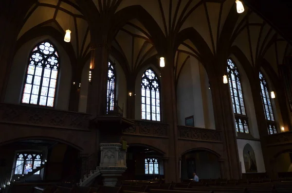 Igreja Dos Três Reis Frankfurt Main Alemanha — Fotografia de Stock