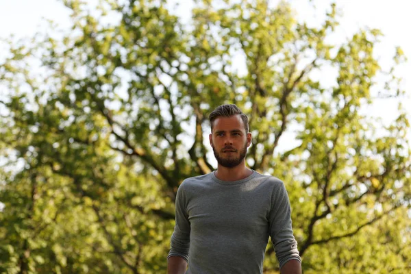 Ein einsamer Spaziergang im Park — Stockfoto