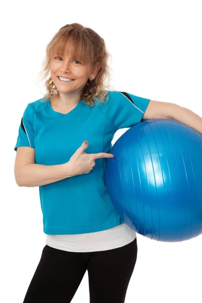 Mujer haciendo ejercicio — Foto de Stock