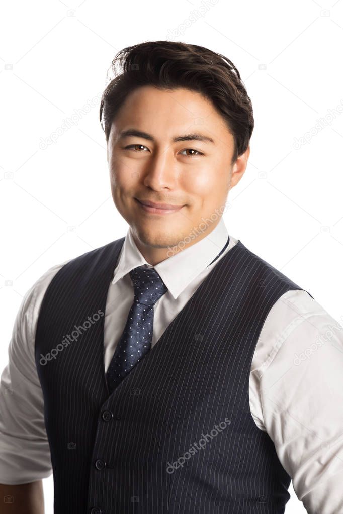 Satisfied and confident businessman