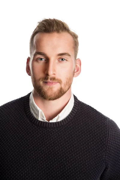 Attractive young man smiling — Stock Photo, Image