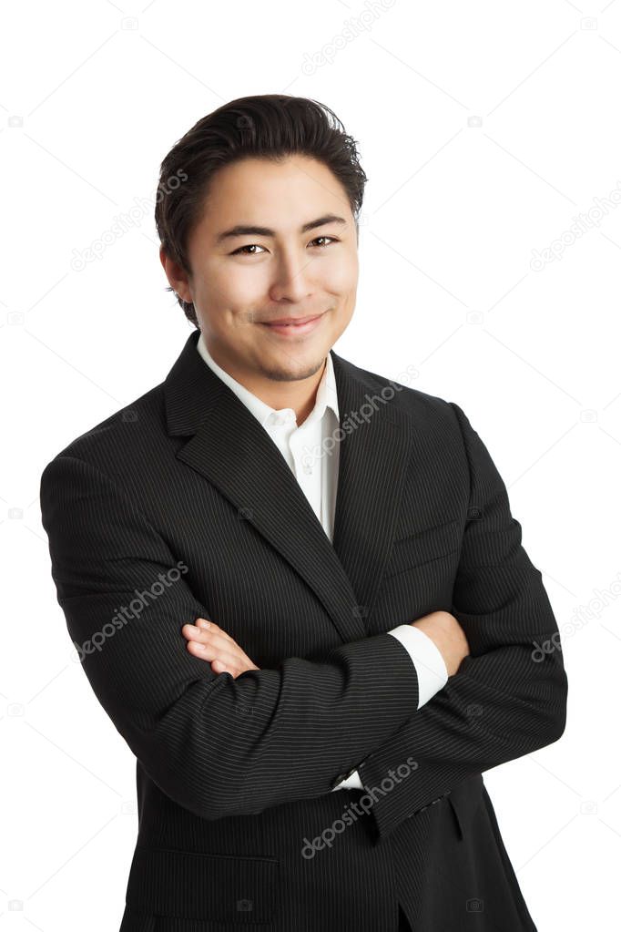 Successful young businessman in suit