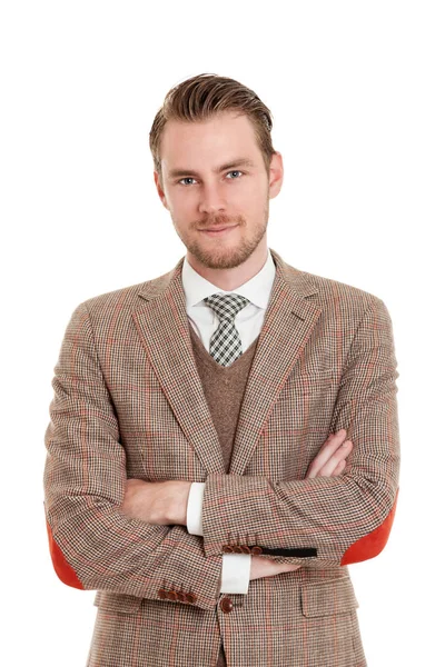 Hombre de negocios bien parecido en traje —  Fotos de Stock