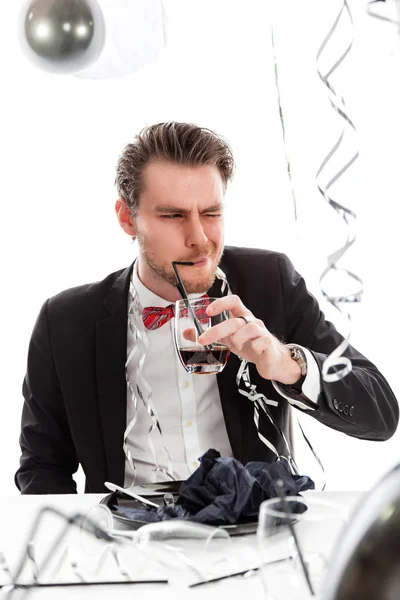 Party dude in bow tie — Stock Photo, Image