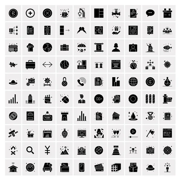 Set of 100 Universal Icons — Stock Vector