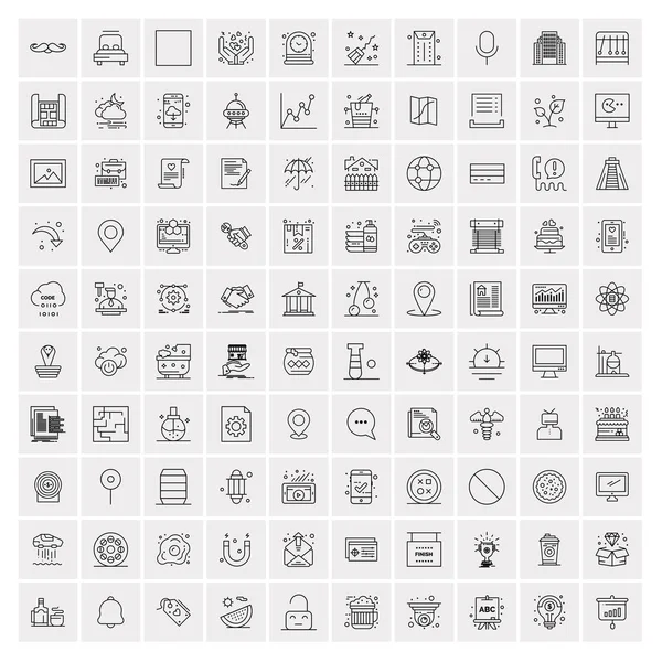 100 Business Icons Universal Set for Web and Mobile