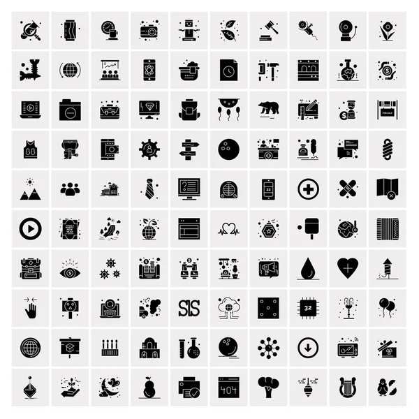 Conjunto de 100 iconos universales — Archivo Imágenes Vectoriales