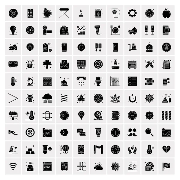 Conjunto de 100 iconos universales — Vector de stock