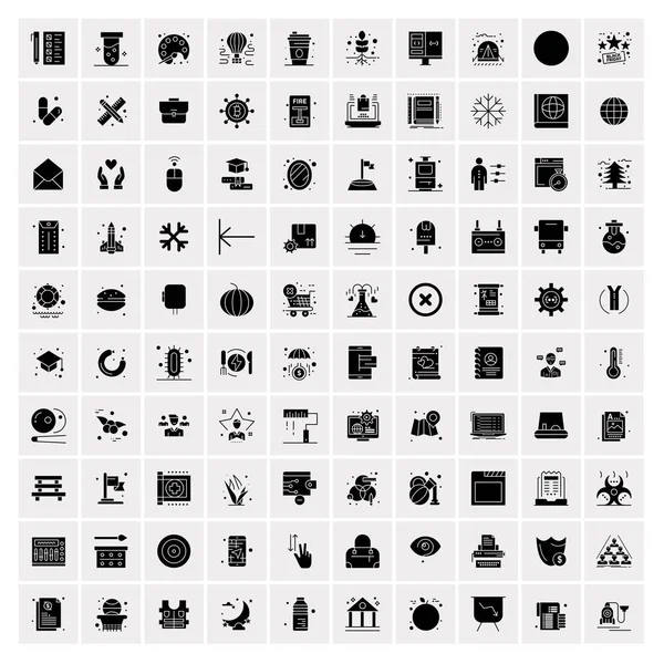 Conjunto de 100 iconos universales — Vector de stock
