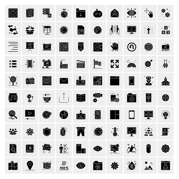 Set of 100 Universal Icons — Stock Vector