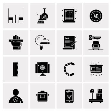 16 Evrensel Simge İş Vektörü