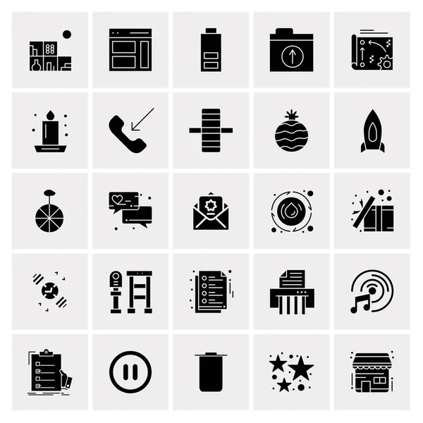 Set de 25 iconos de negocio universales Vector — Vector de stock