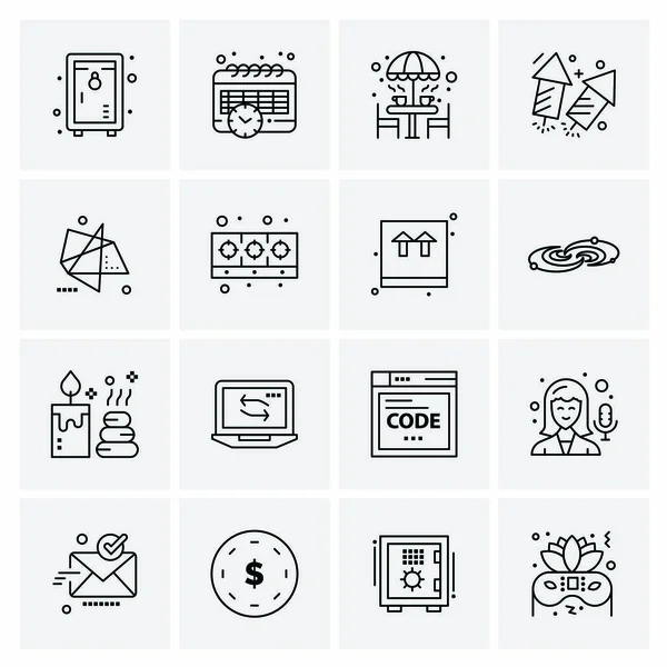 Universal Business Icons Vector Δημιουργική Εικονογράφηση Εικονιδίου Για Χρήση Web — Διανυσματικό Αρχείο