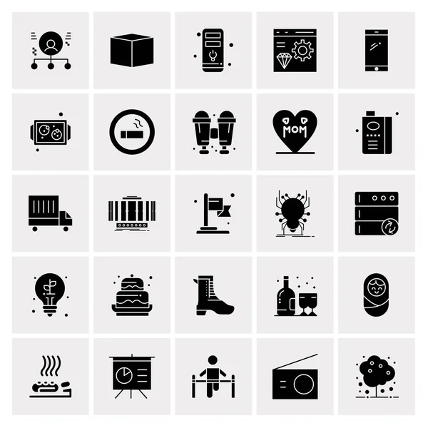 Σύνολο 25 Universal Business Icons Vector — Διανυσματικό Αρχείο