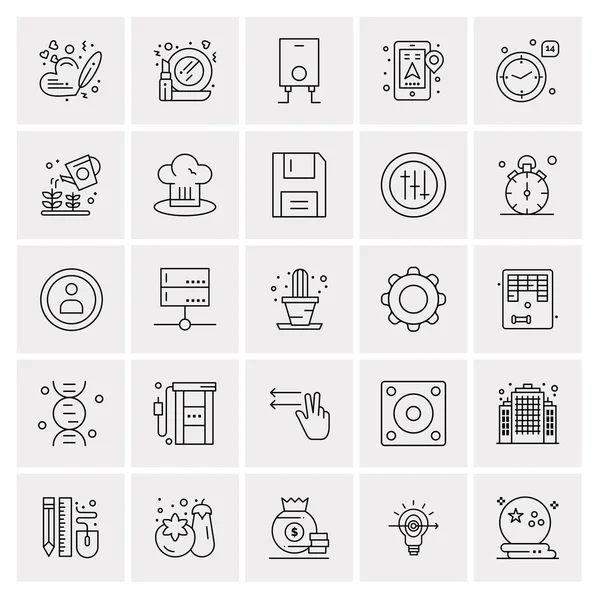 Set de 25 iconos de negocio universales Vector — Vector de stock