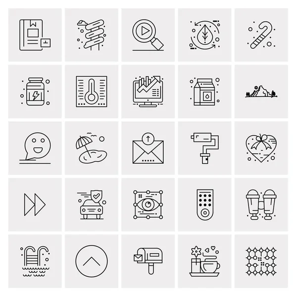 Σύνολο 25 Universal Business Icons Vector — Διανυσματικό Αρχείο