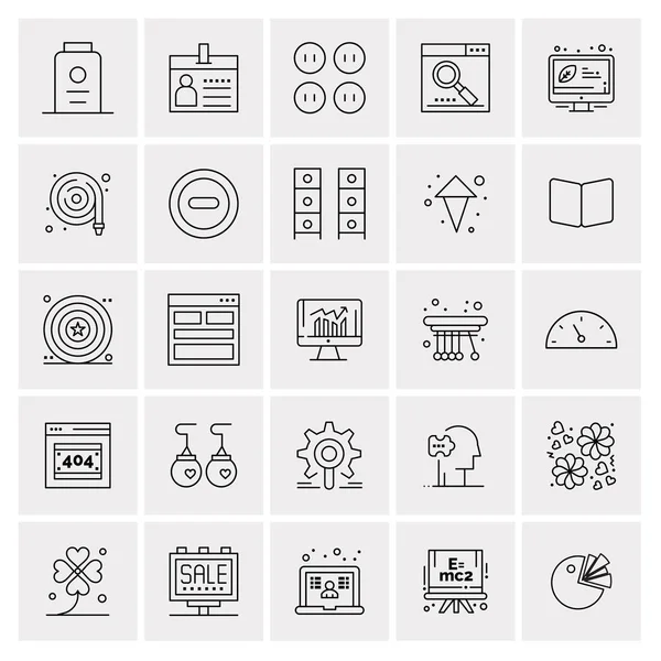 Σύνολο 25 Universal Business Icons Vector — Διανυσματικό Αρχείο