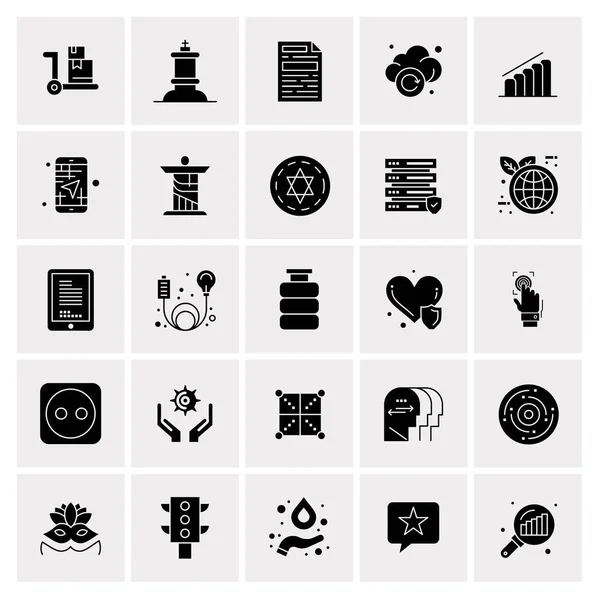 Σύνολο 25 Universal Business Icons Vector — Διανυσματικό Αρχείο