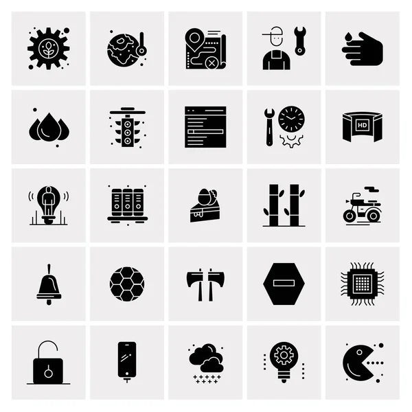 Set de 25 iconos de negocio universales Vector — Vector de stock