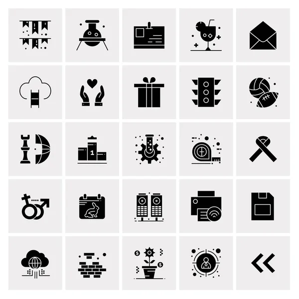 Set of 25 Universal Business Icons Vector — Stock Vector