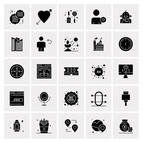 Set de 25 iconos de negocio universales Vector — Vector de stock