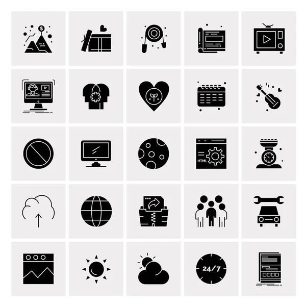 Set de 25 iconos de negocio universales Vector — Vector de stock