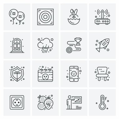 16 Evrensel Simge İş Vektörü