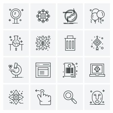 16 Evrensel Simge İş Vektörü