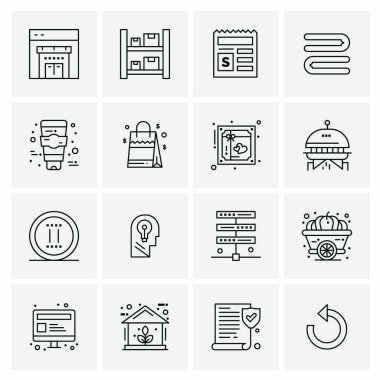 16 Evrensel Simge İş Vektörü