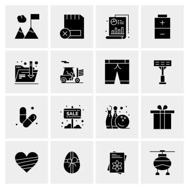 16 Evrensel Simge İş Vektörü