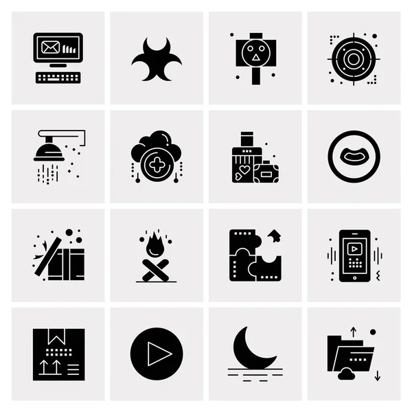 Σύνολο 16 Universal Icons Business Vector — Διανυσματικό Αρχείο