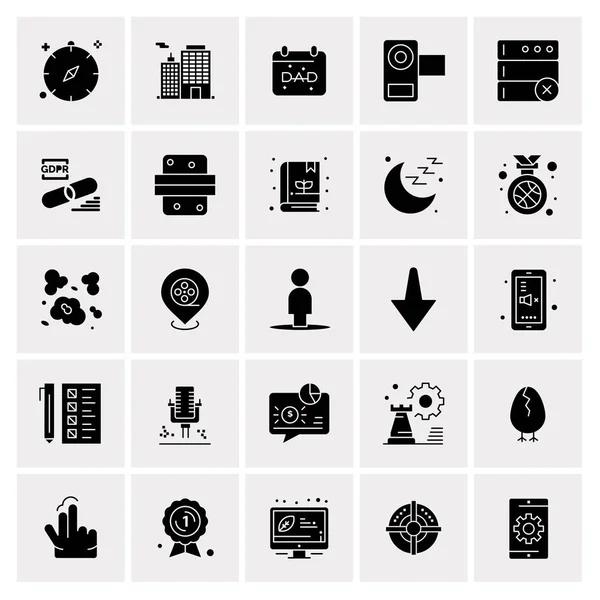 Set of 25 Universal Business Icons Vector — Stockový vektor