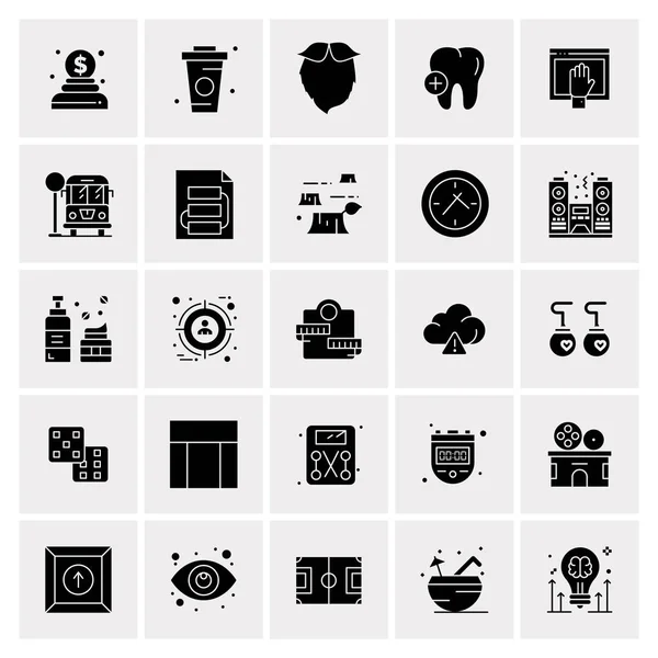 Set of 25 Universal Business Icons Vector — Stockový vektor