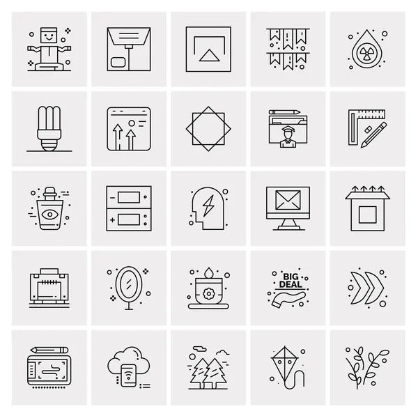 Set de 25 iconos de negocio universales Vector — Archivo Imágenes Vectoriales