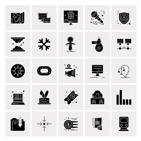 Set de 25 iconos de negocio universales Vector — Vector de stock