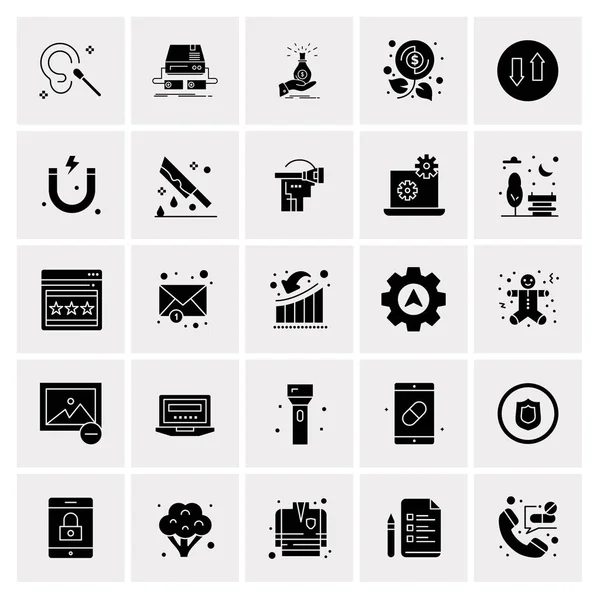 Set of 25 Universal Business Icons Vector — Stockový vektor