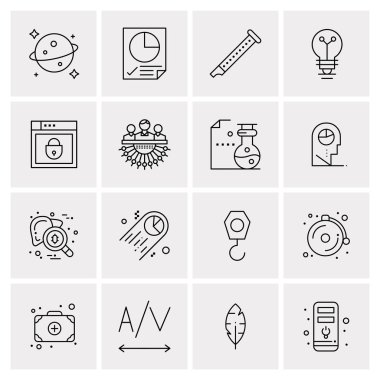 16 Evrensel Simge İş Vektörü