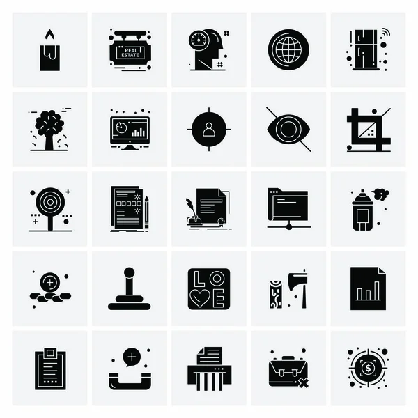 Set de 25 iconos de negocio universales Vector — Archivo Imágenes Vectoriales