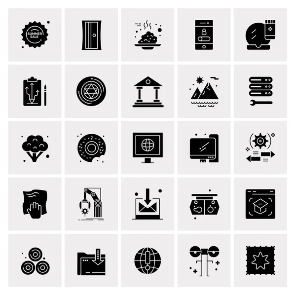 Set of 25 Universal Business Icons Vector — Stock Vector