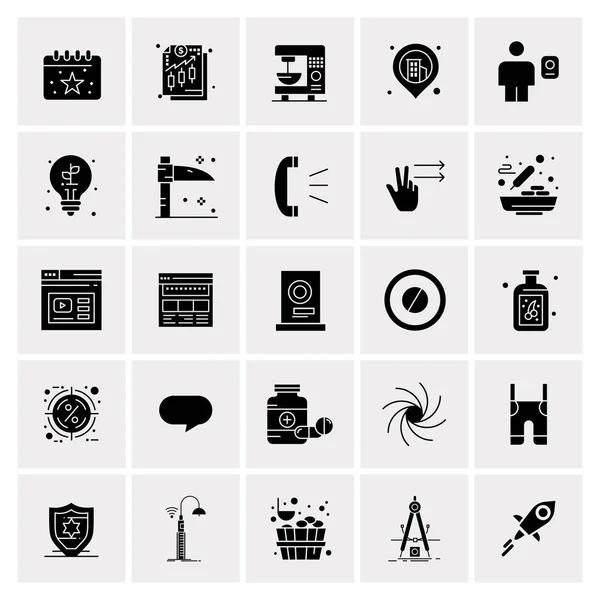 Set de 25 iconos de negocio universales Vector — Vector de stock