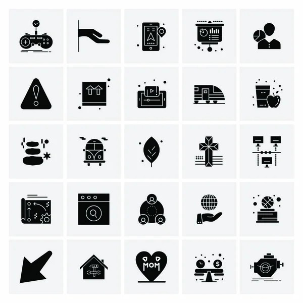 Set of 25 Universal Business Icons Vector — Stockový vektor