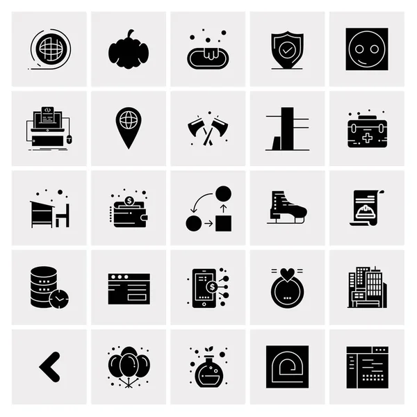 Set de 25 iconos de negocio universales Vector — Vector de stock