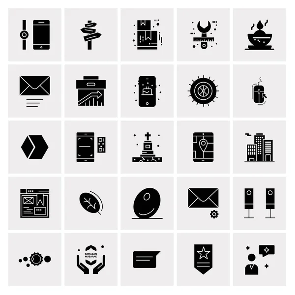 Σύνολο 25 Universal Business Icons Vector — Διανυσματικό Αρχείο