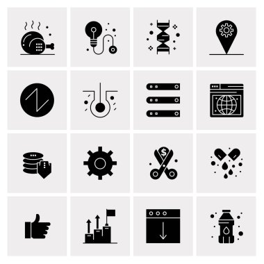 16 Evrensel İş Simgesi Vektörü